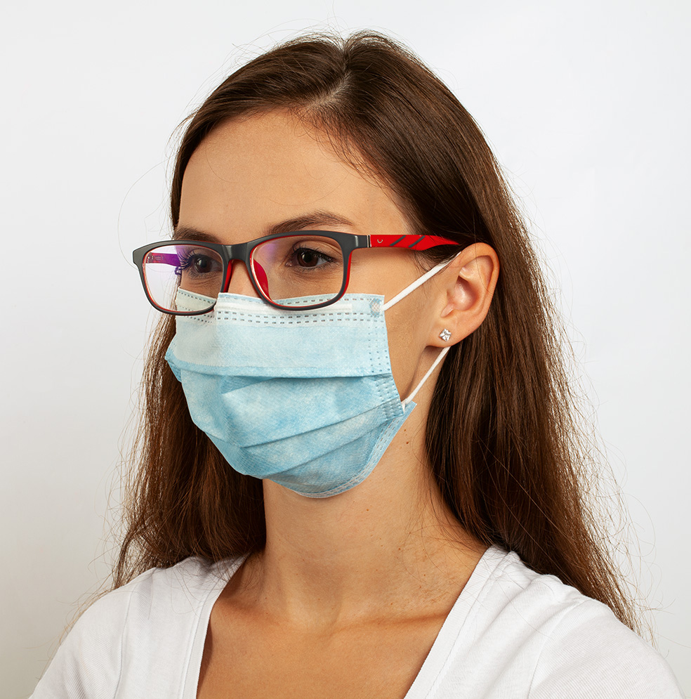 Chirurgická obličejová maska IIR ANTI-FOG